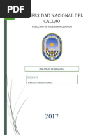 Informe de Haluros de Alquilo