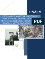 Estudio de La Contaminación Del Aire Por Contaminantes Sólidos Sedimentables (CSS) : Método de Las Placas y Método de Bergerhoff