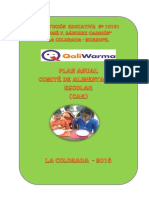 Plan de Trabajo Qali Warma 2018 La Colorada