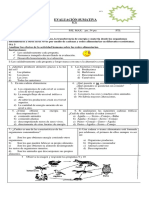 Evaluacion N°4 Ciencias 6° Basico