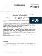 Onboard Compressed Hydrogen Storage: Fast Filling Experiments and Simulations