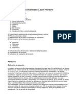 Esquema de Un Proyecto