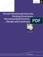 Precast Prestressed Concrete Parking Structure Recommended Practice For Design and Construction 3rd Edition MNL 129 15