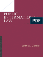 (Essentials of Canadian Law) John H Currie-Public International Law-Irwin Law (2008)