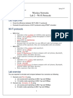 Lab Objectives: Wireless Networks Lab 2 - Wi-Fi Protocols