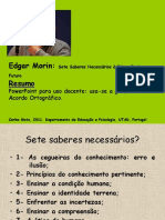 Sete Saberes Necessarios A Educacao Do Futuro