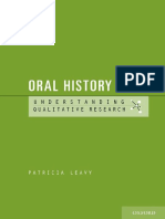 (Patricia Leavy) Oral History Understanding Quali (B-Ok - Xyz) PDF