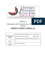 Simulation (Stella) : (SSI3013) Information and Communication Technology in Science