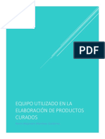 Equipo Utilizado en El Proceso de Curado