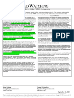 Fed Statements Side by Side