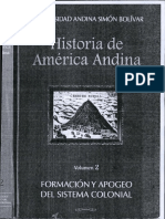 Universidad Andina Formacion y Apogeo Del Sistema Colonial