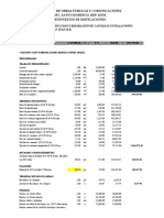 MOPC Presupuesto Cancha Deportiva