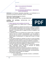 Práctica 1 - Estructura de Los Procesos Industriales