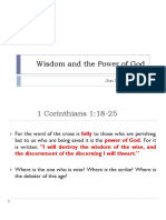 Wisdom and The Power of God