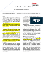 Barite Sag Analysis On Field Muds