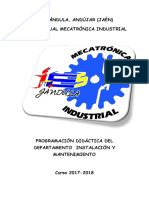 Programación Didáctica Del Departamento Instalación y Mantenimiento