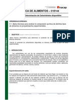 Guía de Determinación de Carbohidratos Disponibles