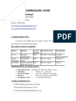 Agreshwar Shrimali: Curriculum - Vitae