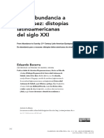 De La Abundancia A La Escasez. Distopías Latinoamericanas Del Siglo XXI PDF