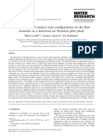 The in Uence of Contact Zone Configuration On The Ow Structure in A Dissolved Air Otation Pilot Plant