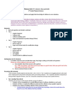 Collisions Unit (55 Minute Class Periods) : 9 Grade Physical Science Purpose Standards (NGSS)