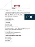 Exercícios Sobre Obras Literárias UFU 2018 - 2