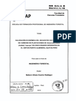 Valoración Económica Del Secuestro de CO2 y Stock de Carbono en Plantaciones de Simarouba Amara