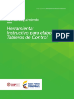 Instructivo para Elaborar Tableros de Control