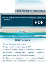 Aula - 05 Diagramas de Transformação de Fases e Tratamentos Térmicos