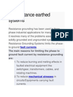 Resistance Earthed Systems: Fault Currents