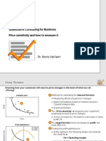 Quantitative Consulting For Business Price Sensitivity and How To Measure It