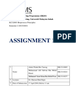 KC32003 Priciples Bioprecess Assignment 1