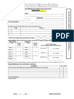 FORMULARIO Disponibilidad de Horario Docencia