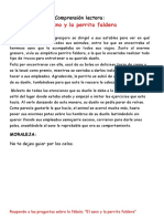 Fábula El Asno y La Perrita Faldera