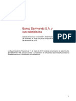 Davivienda Consolidado 2016 PDF