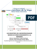 Los Registros Del Microprocesador Modos de Direccionamiento A La Memoria