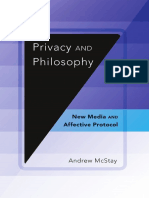 MCSTAY Privacy and Philosophy New Media and Affective Protocol