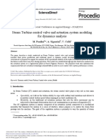 Steam Turbine Control Valve and Actuation System Modeling For Dynamics Analysis