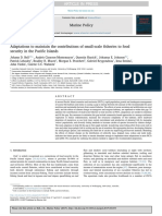 Adaptations To Maintain The Contributions of Small - Scale Fisheries To Food Security in The Pasific Island