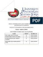 Ssi3013 Information and Communication Technology in Science Faculty of Science and Mathematics