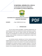 Contaminación Atmosferica en Los Puntos Criticos de La Ciudad de Tingo Maria"