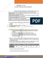 MAT6 01 População e Amostra. Natureza de Dados Estatísticos PDF