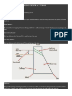 Dam Profile Describing General Terms