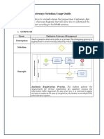 Gateways Notation Usage Guide: 1. Gateways Name Exclusive Gateway (Divergence) Description