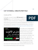 C# Tutorial - Create PDF