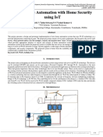 Smart Home Automation With Home Security Using IoT