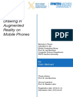 Pen-Based Drawing in Augmented Reality On Mobile Phones