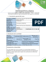 Guía de Actividades y Rúbrica de Evaluación - Fase 4 - Ejecutar Proyecto de Aprovechamiento Del Agua