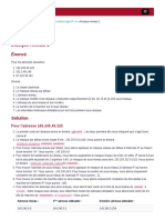 WWW Sebastienadam Be Connaissances Exercices Adressage Ip v4 Masque Reseau 1 PHP