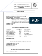 Hoja de Datos de Seguridad Del Cemento Pacasmayo